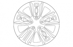 Wheel disk R17 x 7J Hyundai Ioniq 20-22 HEV with linings