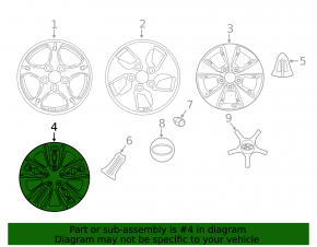 Wheel disk R17 x 7J Hyundai Ioniq 20-22 HEV with linings