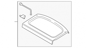 Trunk shelf VW Tiguan 09-18 black