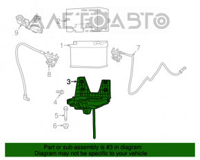 Battery tray Fiat 500L 12-19 metal
