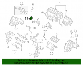 Actuator motor for heater air conditioner MIX PASSENGER Subaru Outback 10-14