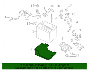 Battery tray Mitsubishi Eclipse Cross 18-Q-FIX
