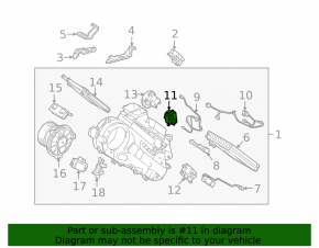 Actuator motor for the heater ventilation system of the Lexus LX570 08-15