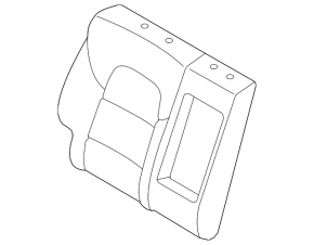 Rear row of seats, upper part, right, Kia Sportage 17-22, black cloth, LX