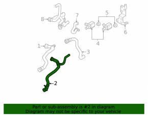 Cooling pipe lower Audi A5 F5 20-