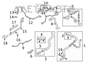 Cooling pipe lower Audi A5 F5 20-