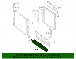 Radiator air duct lower Mercedes W167 GLE 350 450 20-23 external