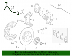 ABS sensor wire rear right Mercedes W213 E 17-23