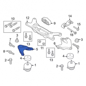 Engine mount bracket right Ford Mustang mk6 15- 5.0