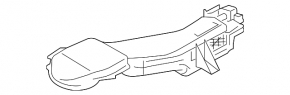 Air duct for right battery cooling fan Ford Fusion mk5 13-20 plug-in, with actuator