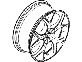 Wheel disk R17 Ford Focus mk3 11-18 type 1