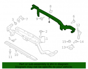 Ford Edge 15-24 metal upper TV bracket