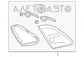 Inner taillight trunk lid left Mazda6 09-13 for polishing