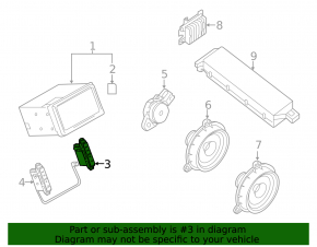 Display buttons right Nissan Leaf 13-17