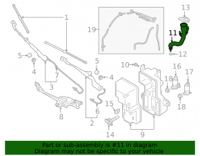 Washer reservoir filler Volvo XC40 19-25