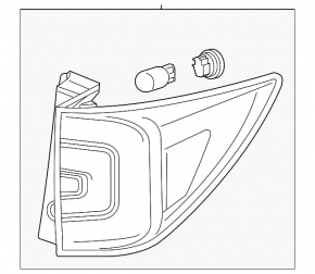 Honda Pilot 19-22 Left Outer Wing Light
