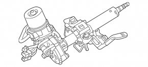 Steering column Mitsubishi Outlander 14-15 prerest with EPS, without ignition switch