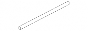 Glass seal inside rear left door Audi Q7 16-