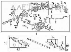 Honda CRV 17-22 Rear Axle Bracket