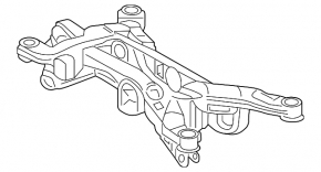 Rear subframe Lexus NX 22-25 FWD
