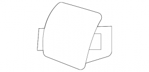 Front bumper tow hook plug right Toyota Highlander 20-