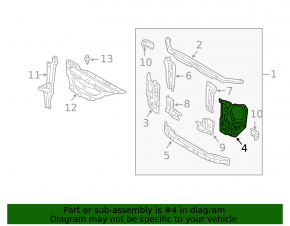 Left eyepiece Lexus GX470 03-09