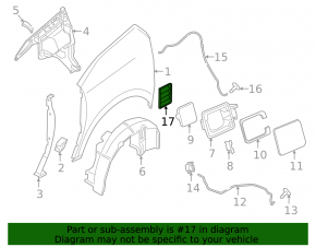 Right ventilation shield BMW i3 14-21