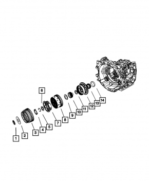 Automatic transmission assembly for Dodge Journey 11-19 3.6 AWD