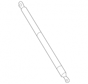 Tailgate shock absorber right Lexus NX200t NX300 NX300h 15-21 without subwoofer
