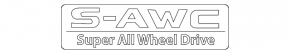 The S-Awc emblem on the tailgate of the Mitsubishi Outlander 10-13
