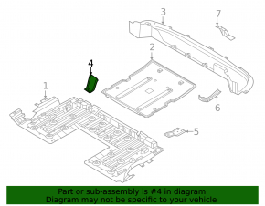 Front right rear subframe protection bracket for Nissan Ariya 23-25 AWD