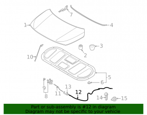 Kia Seltos 21-25 hood release cable interior