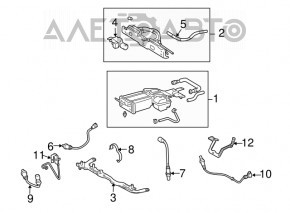 Lambda probe first rear Toyota Highlander 08-10 hybrid