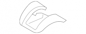Isofix rear seat bolster for Audi A4 B8 13-16, black