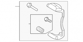 Front right brake caliper bracket for Audi A3 8V 15-20, 312/25mm