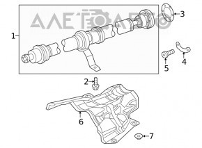 The driveshaft of the Audi A4 B9 17-25 has microcracks on the suspension, rusty