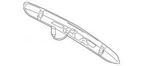 Upper trunk lid molding for Porsche Cayenne 958 11-14