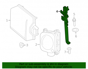 Cruise radar bracket Mercedes GLS-class X166 13-19