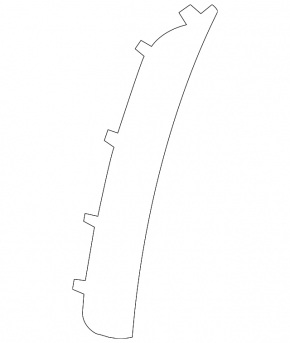 Front bumper cover right Mercedes X167 GLS 450 580 20-23 AMG pkg