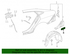 Ventilation shield left Mercedes GLC 16-22