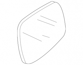 Left mirror element Mazda 3 09-13