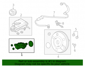 Master brake cylinder with reservoir Ford Focus mk3 11-18