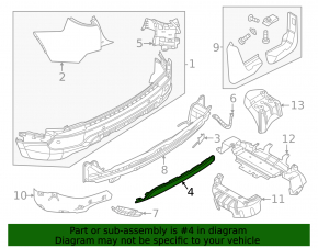 Land Rover Discovery Sport 2020-23 rear bumper lip
