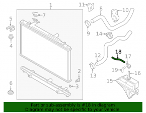Cooling pipe Mazda 6 14-17 2.0, 2.5