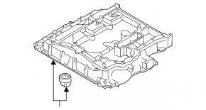 Oil pan Audi Q7 16- upper part 3.0T