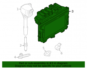 ECU block engine computer BMW X1 F48 16-18 B46