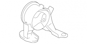 Rear engine mount for Toyota RAV4 06-12 2.5 AWD