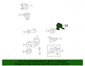 Rear engine mount for Toyota RAV4 06-12 2.5 AWD