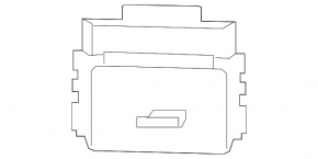 Nissan Murano z51 09-14 trunk lid closing button