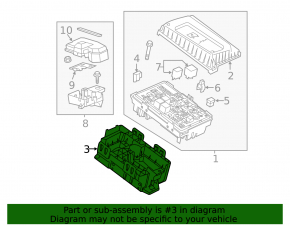 Chevrolet Volt 11-15 Underhood Fuse Box Housing